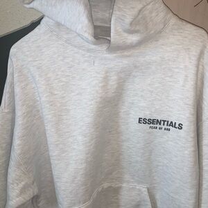 Fear of God Essentials Light Gray Sweatshirt